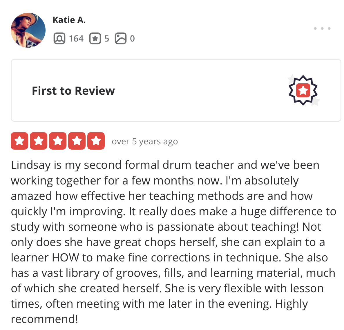 review testimonial drum like an artist launch your creativity on the drum set with lindsay artkop as your coach
