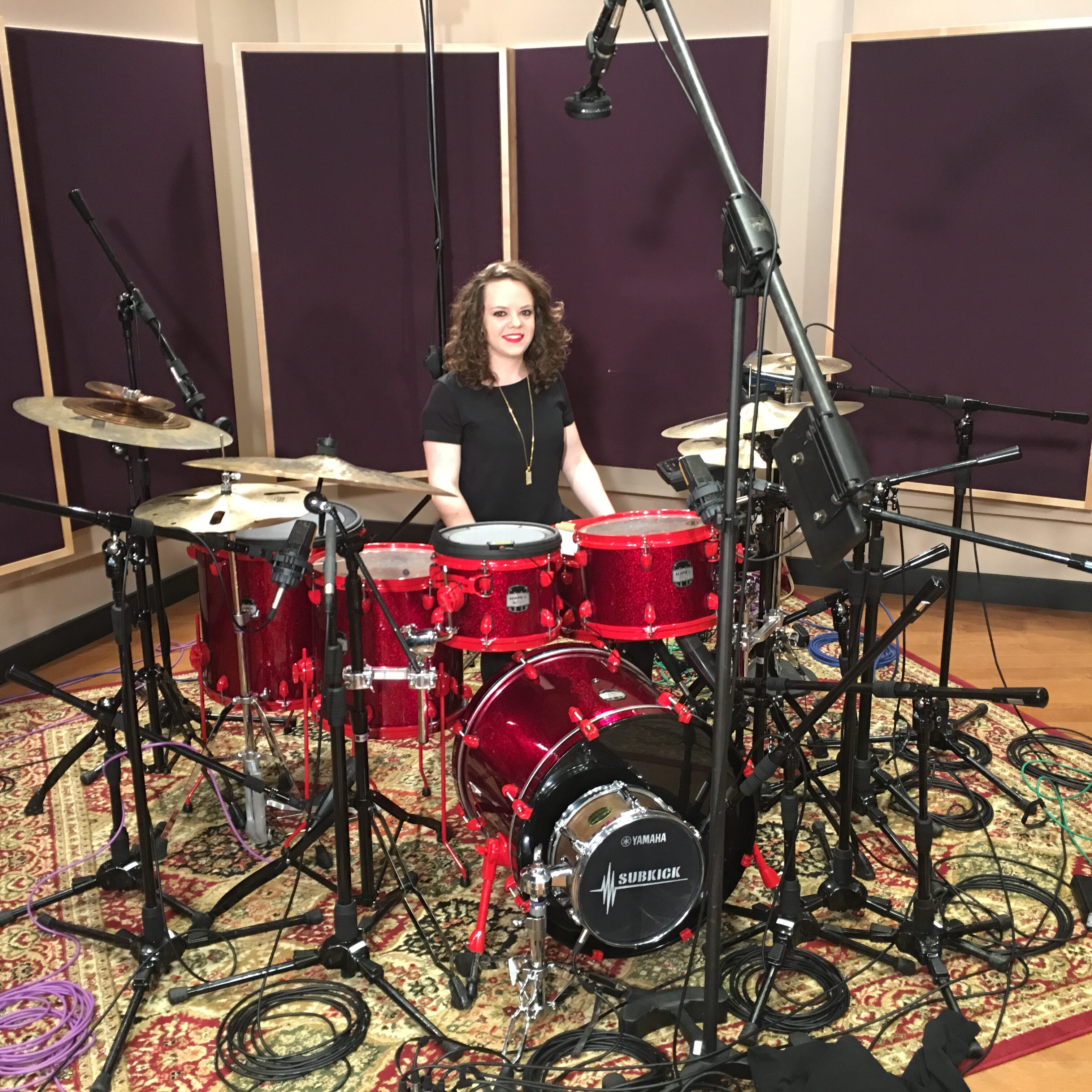 Lindsay-Artkop-recording-drums-berklee-college-of-music-female-drummer-zildjian-mapex-vic-firth-evans-great-drummer